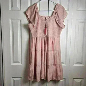 Andree by Unit Babydoll Pink Dress Size 1X NWT